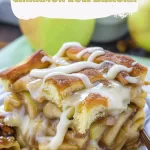 Caramel Apple Cinnamon Roll Lasagna