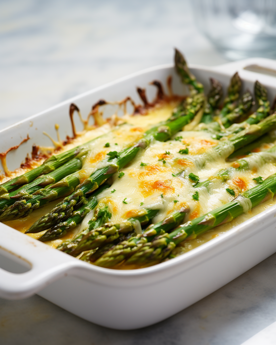 Cheesy Baked Asparagus