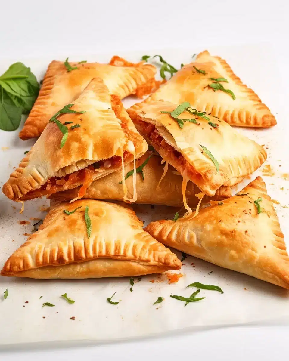 Cheesy Homemade Pizza Pockets