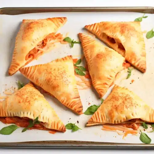 Cheesy Homemade Pizza Pockets