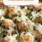 Garlic Mushrooms in Parmesan Cheese