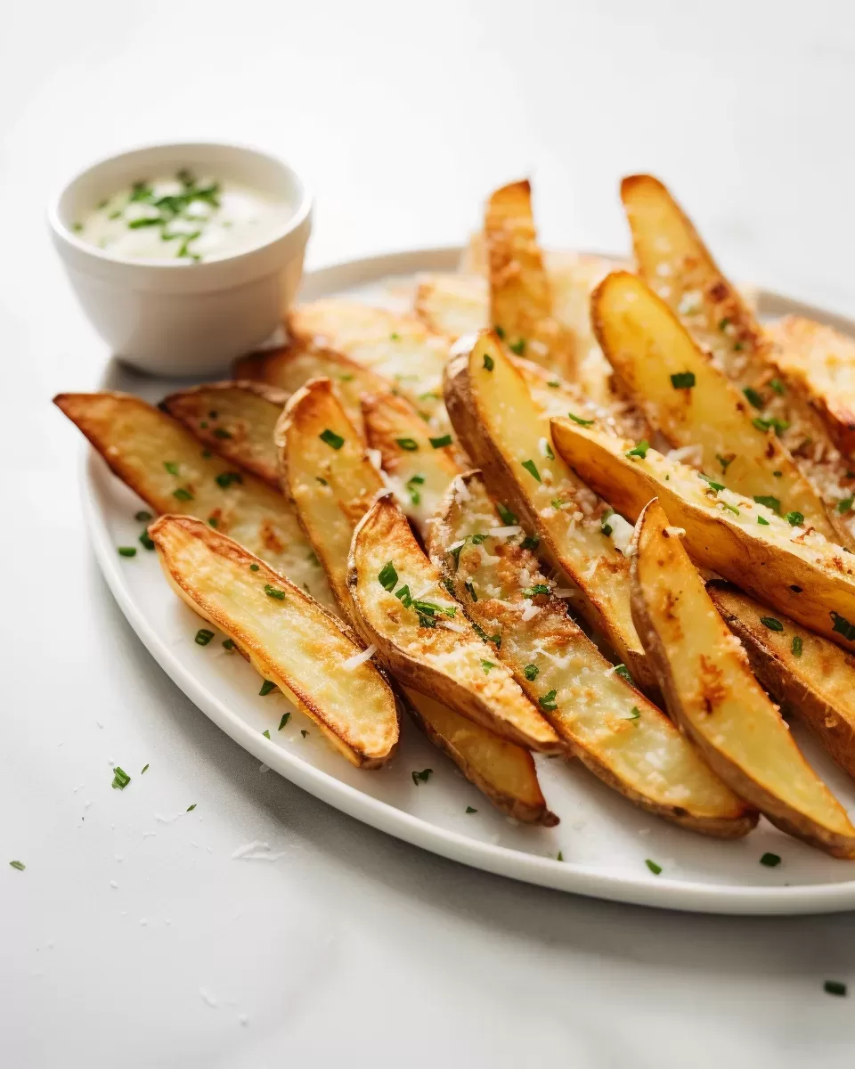 Garlic Parmesan Potato Wedges