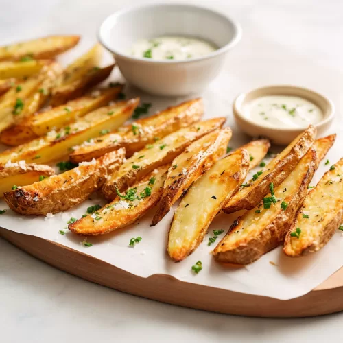 Garlic Parmesan Potato Wedges