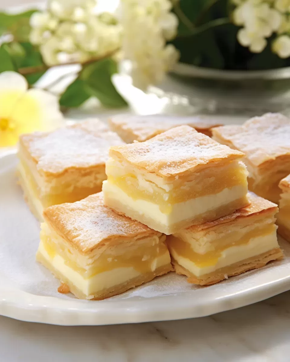 Lemony Cream Cheese Dessert Bars