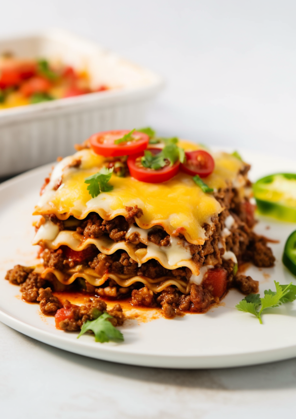 Mexican Lasagna Recipe with Beef
