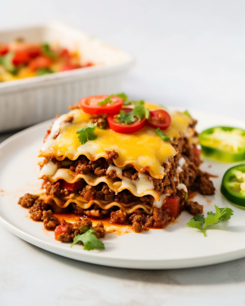 Mexican Lasagna Recipe with Beef