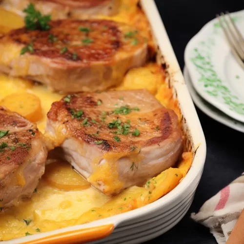 Pork Chops with Scalloped Potatoes