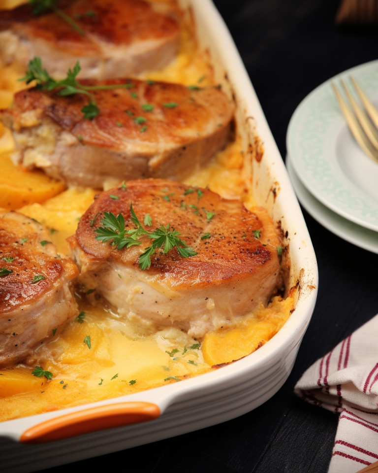 Pork Chops With Scalloped Potatoes