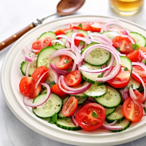 Tomato, Cucumber and Onion Salad