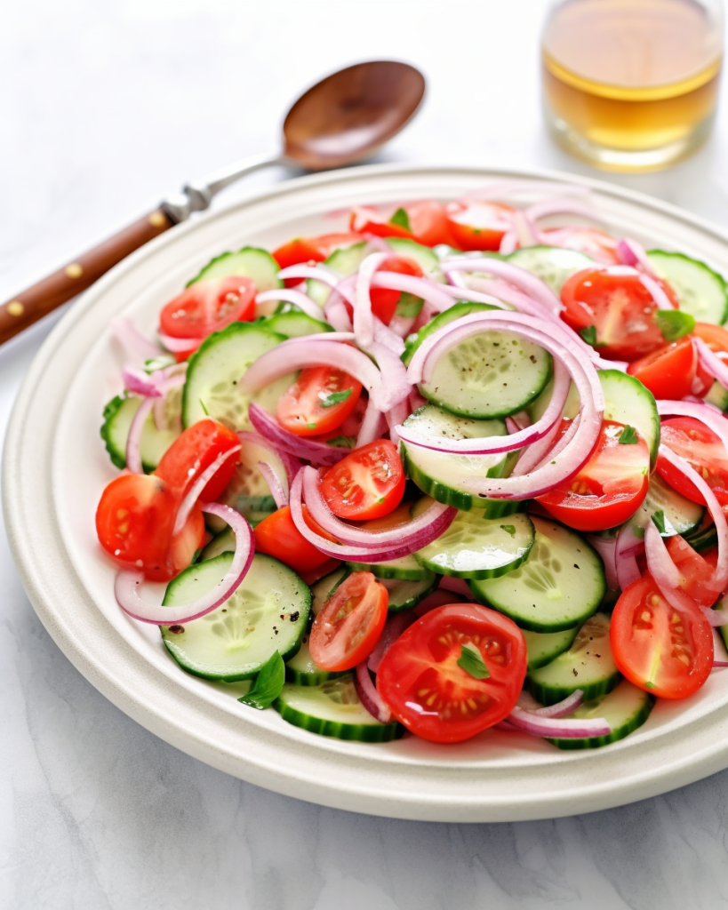 Tomato, Cucumber and Onion Salad