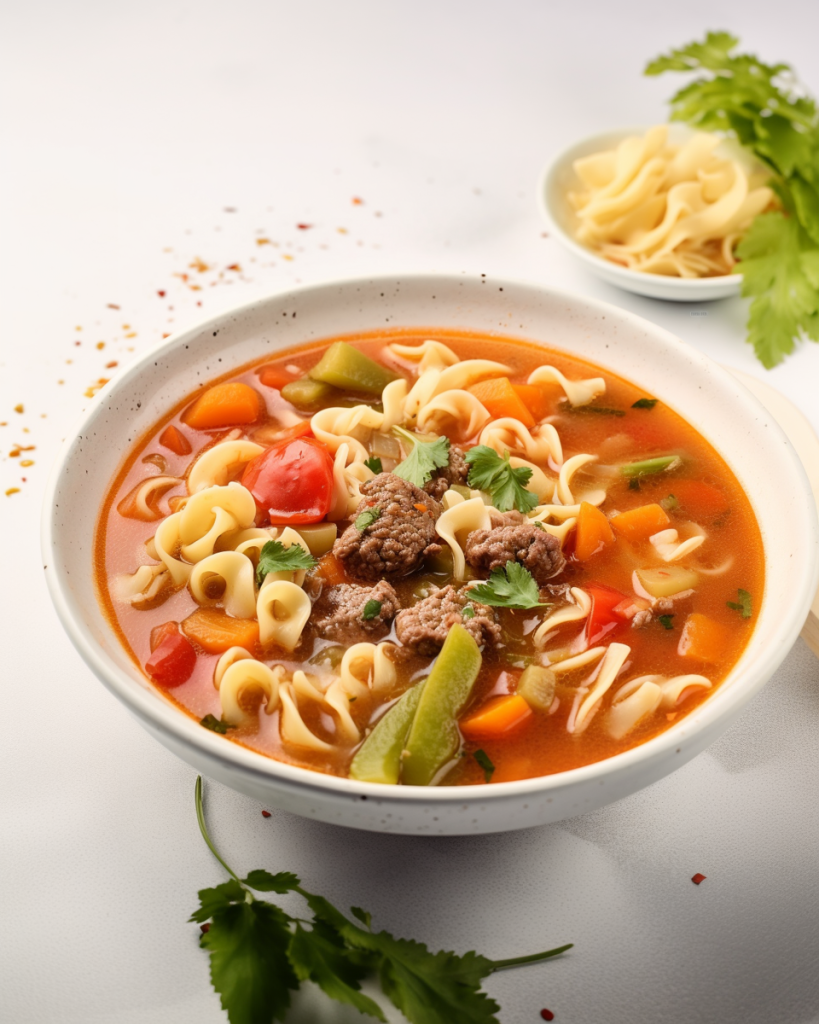 Vegetable Beef Noodle Soup