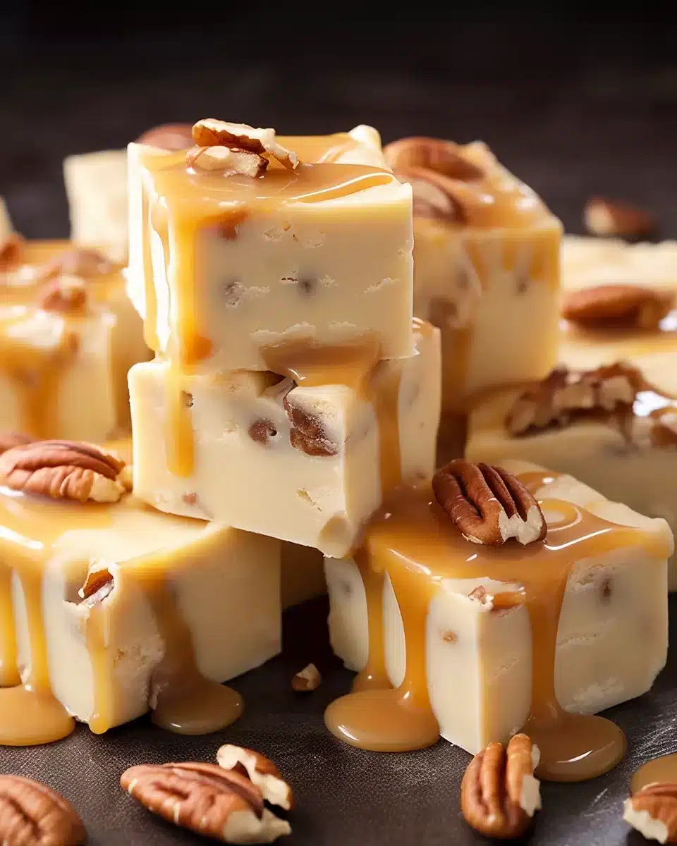 The Finest White Chocolate Caramel Pecan Fudge