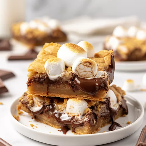 s'mores cookie bars