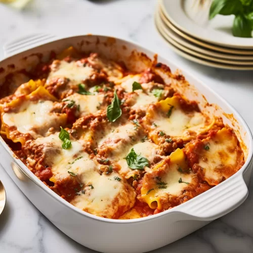 Easy Baked Ravioli Casserole