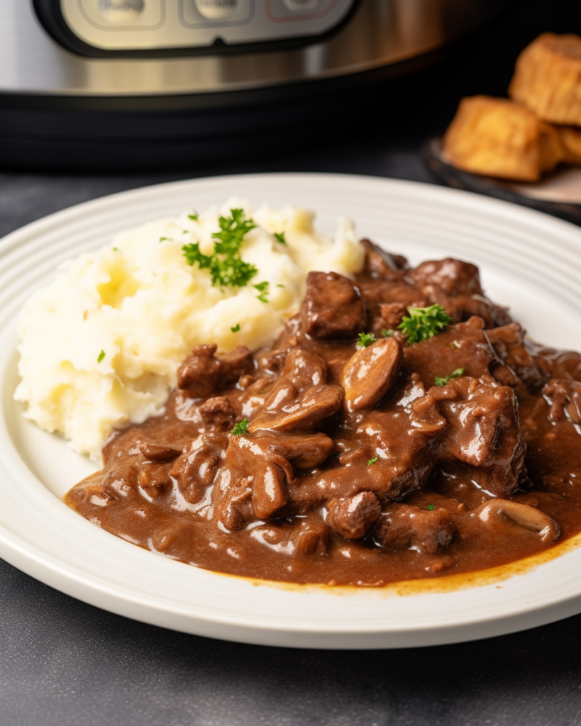 Beef Tips With Mushroom Gravy