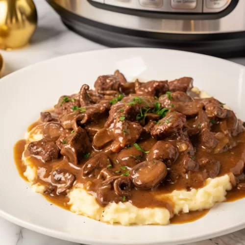 Beef Tips With Mushroom Gravy