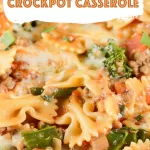 Bowtie Macaroni Crockpot Casserole