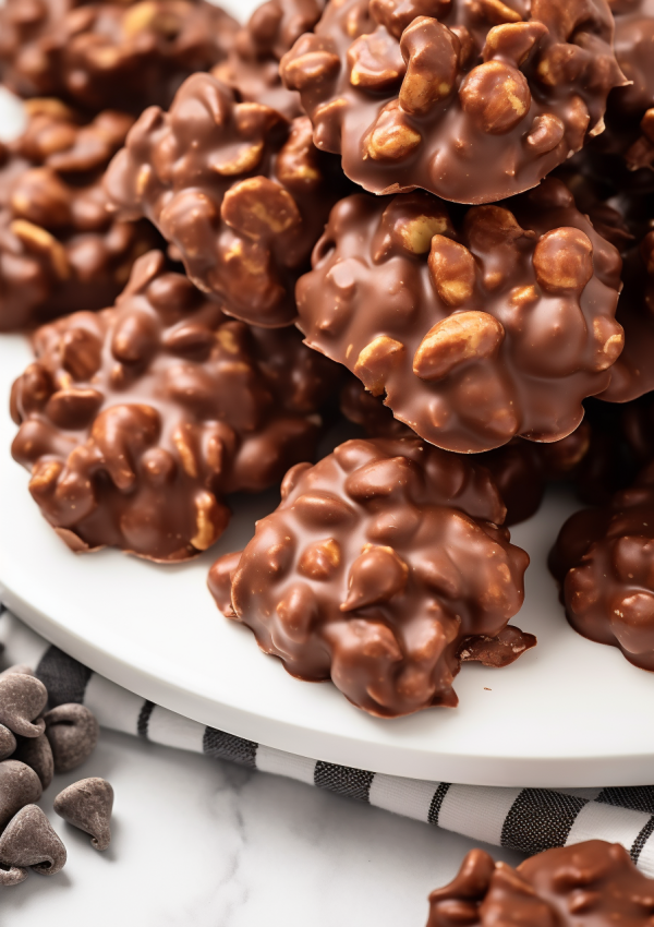 Easy Chocolate Peanut Clusters