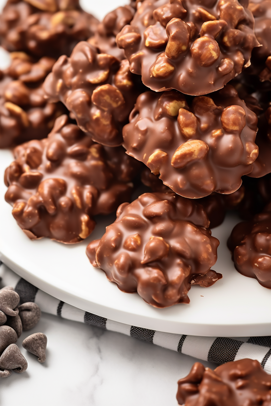 Chocolate Peanut Clusters - Cafe Delites