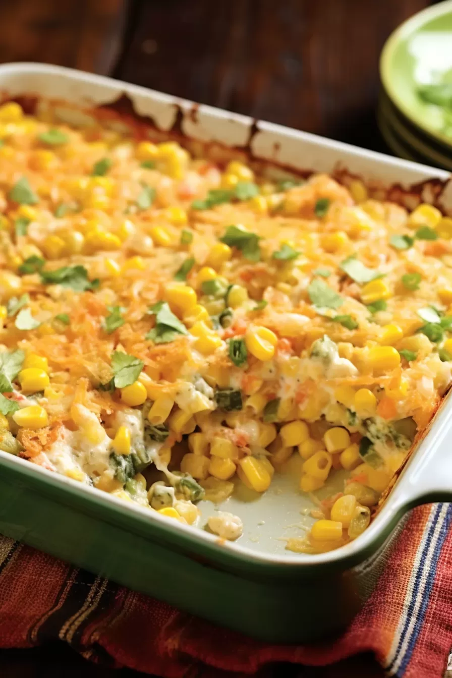 Cheesy Fiesta Corn Casserole