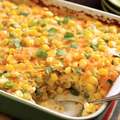 Cheesy Fiesta Corn Casserole