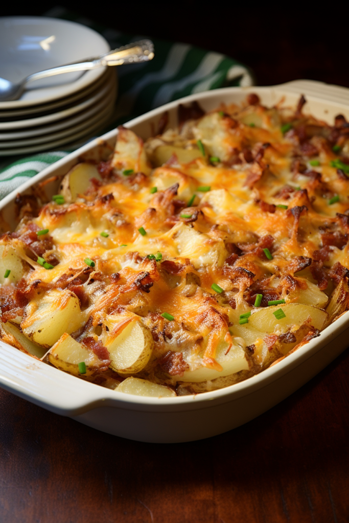 Cheesy Mississippi Mud Potatoes