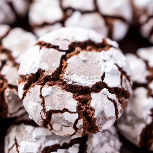 Chewy Chocolate Crinkle Cookies