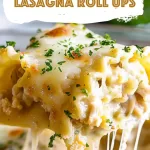 Chicken Alfredo Lasagna Roll Ups