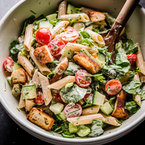 Chicken Caesar Pasta Salad