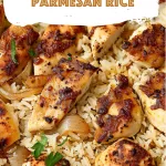 Chicken with Garlic Parmesan Rice