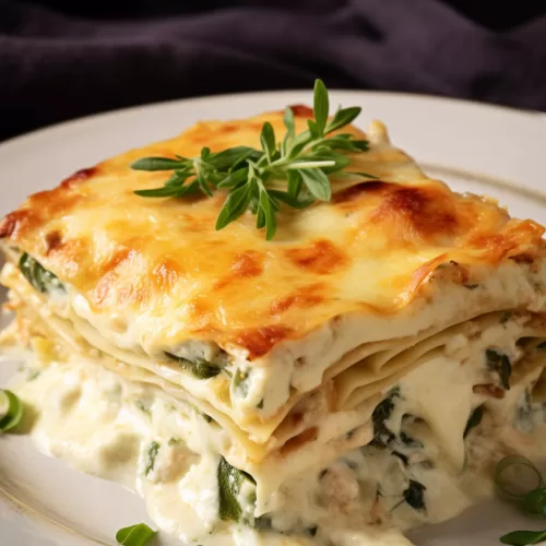 Creamy Chicken Alfredo Lasagna