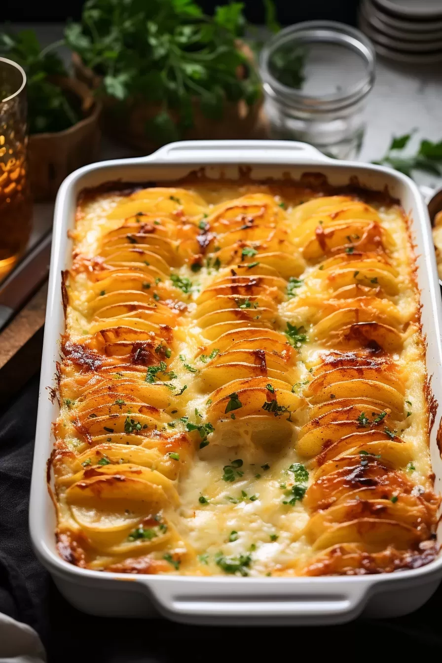 Creamy & Cheesy Au Gratin Potatoes