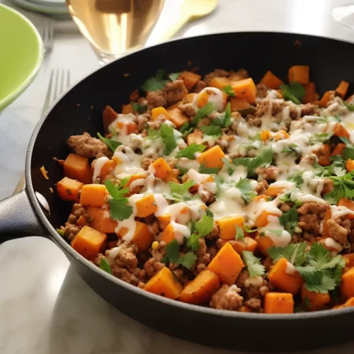 Ground Turkey Sweet Potato Skillet