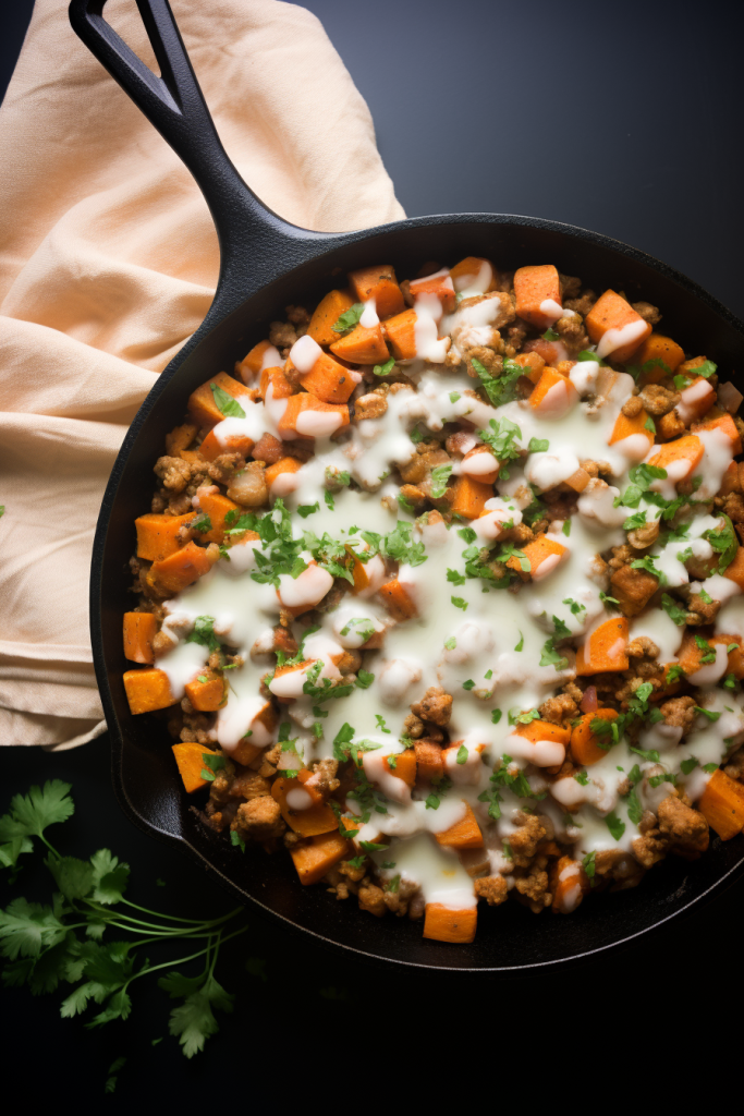 Ground Turkey Sweet Potato Skillet