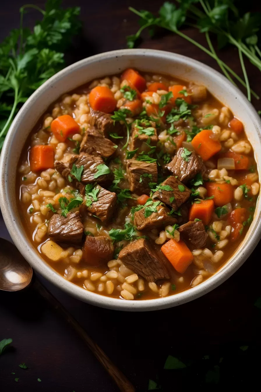 Hearty Beef Barley Soup