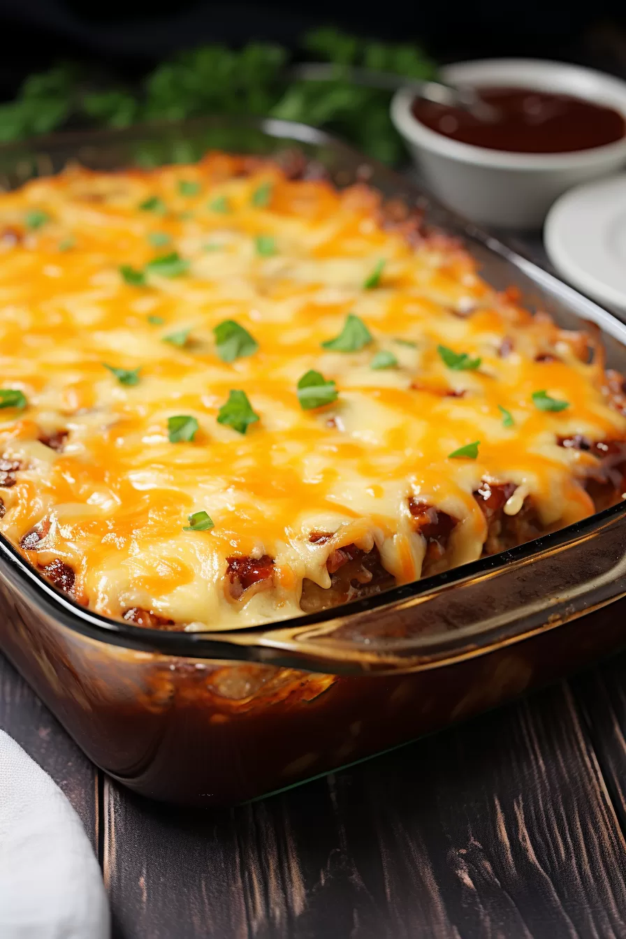 Mac and Cheese Meatloaf Casserole