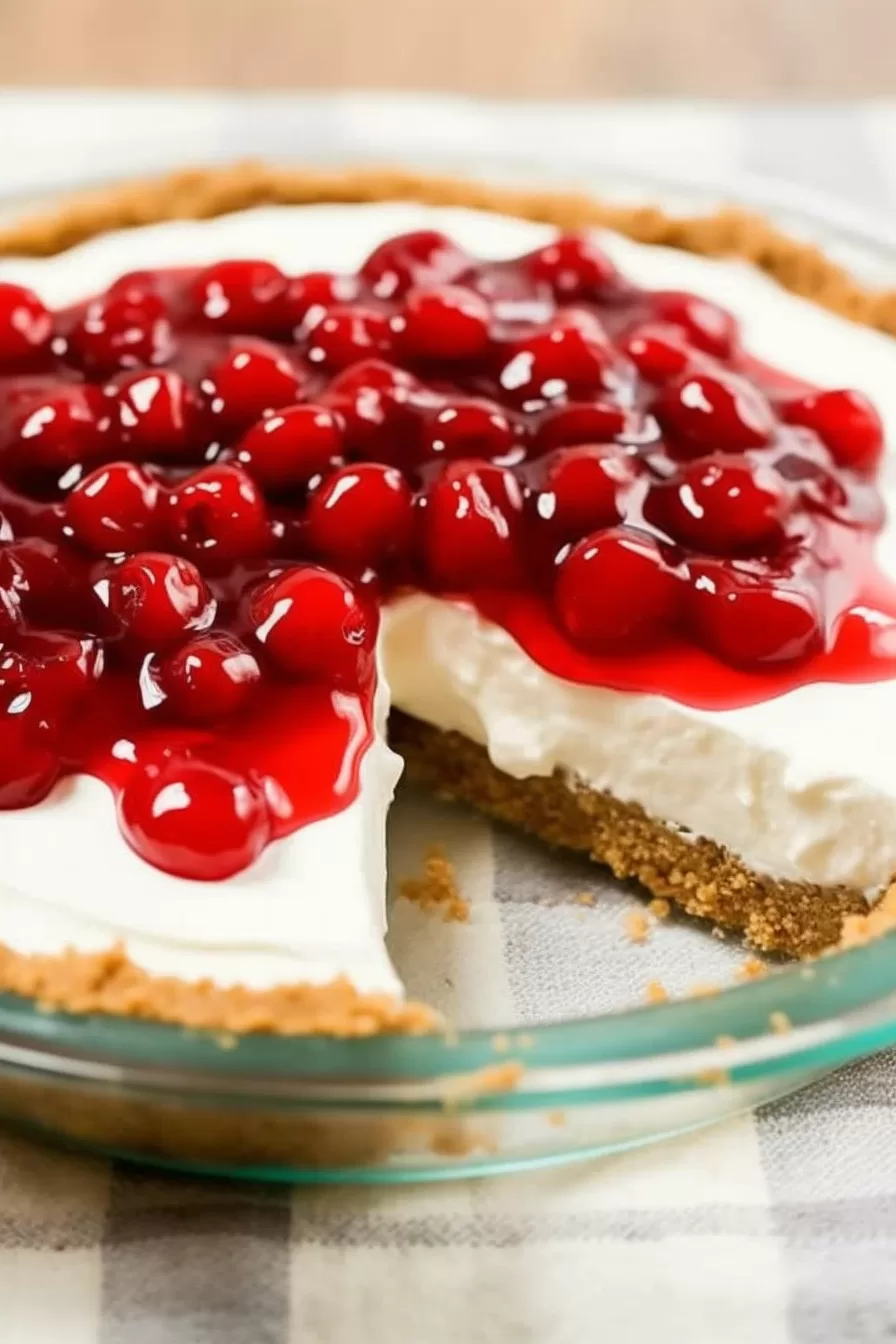 No-Bake Cherry Cheesecake