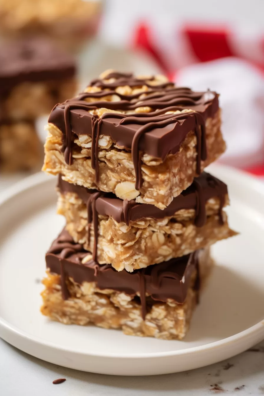 No Bake Chocolate Oat Bars