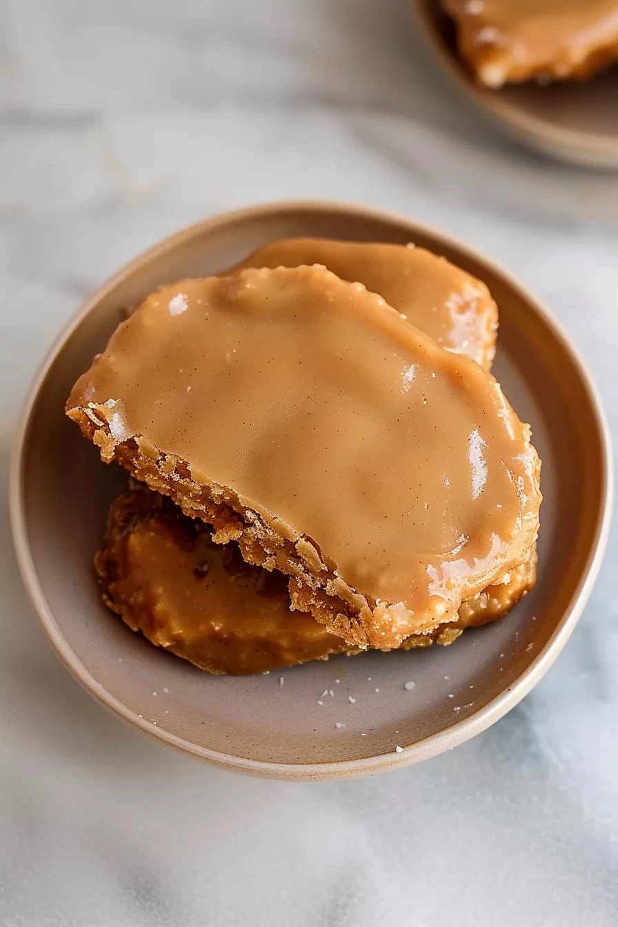 Freshly baked maple bars, topped with a silky maple glaze, ready to be enjoyed.