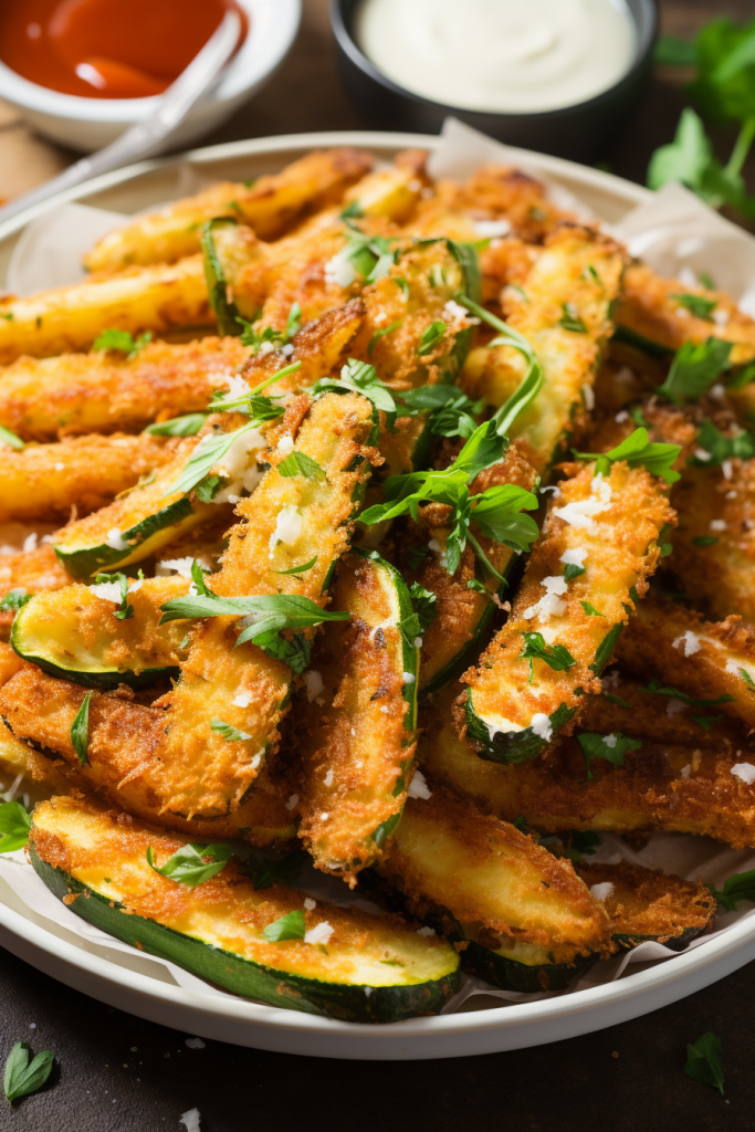 Baked Parmesan Zucchini Fries