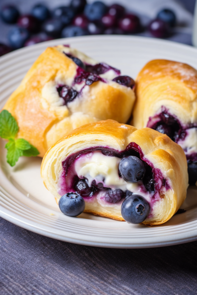 Blueberry Cheesecake Rolls