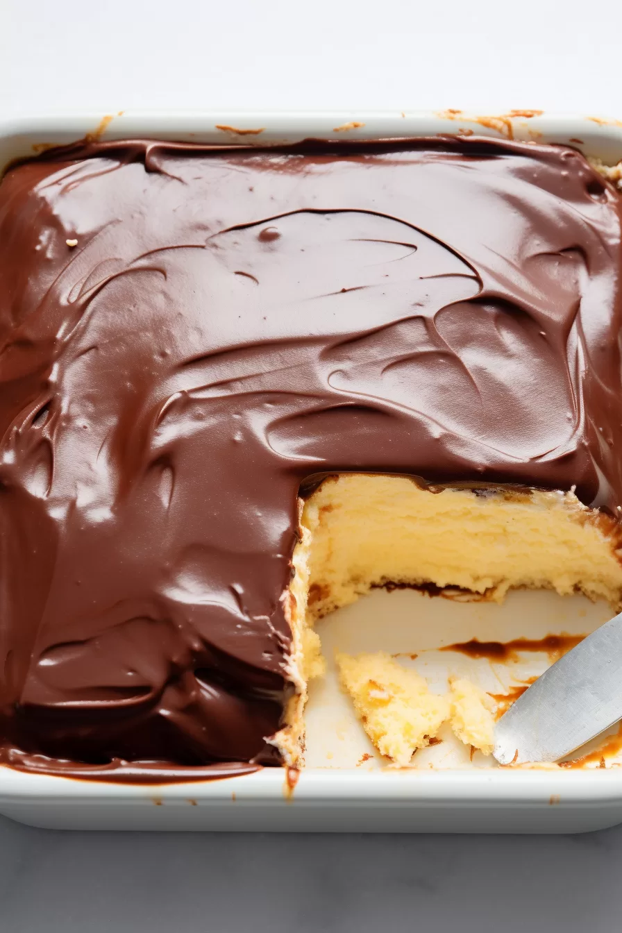 Boston Cream Poke Cake