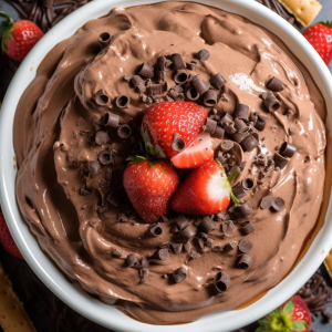 Brownie batter dip