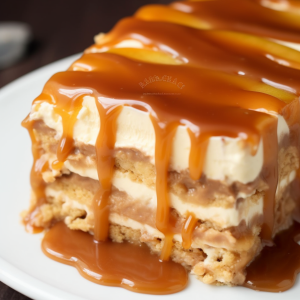 Caramel Apple Eclair Cake (No-Bake)