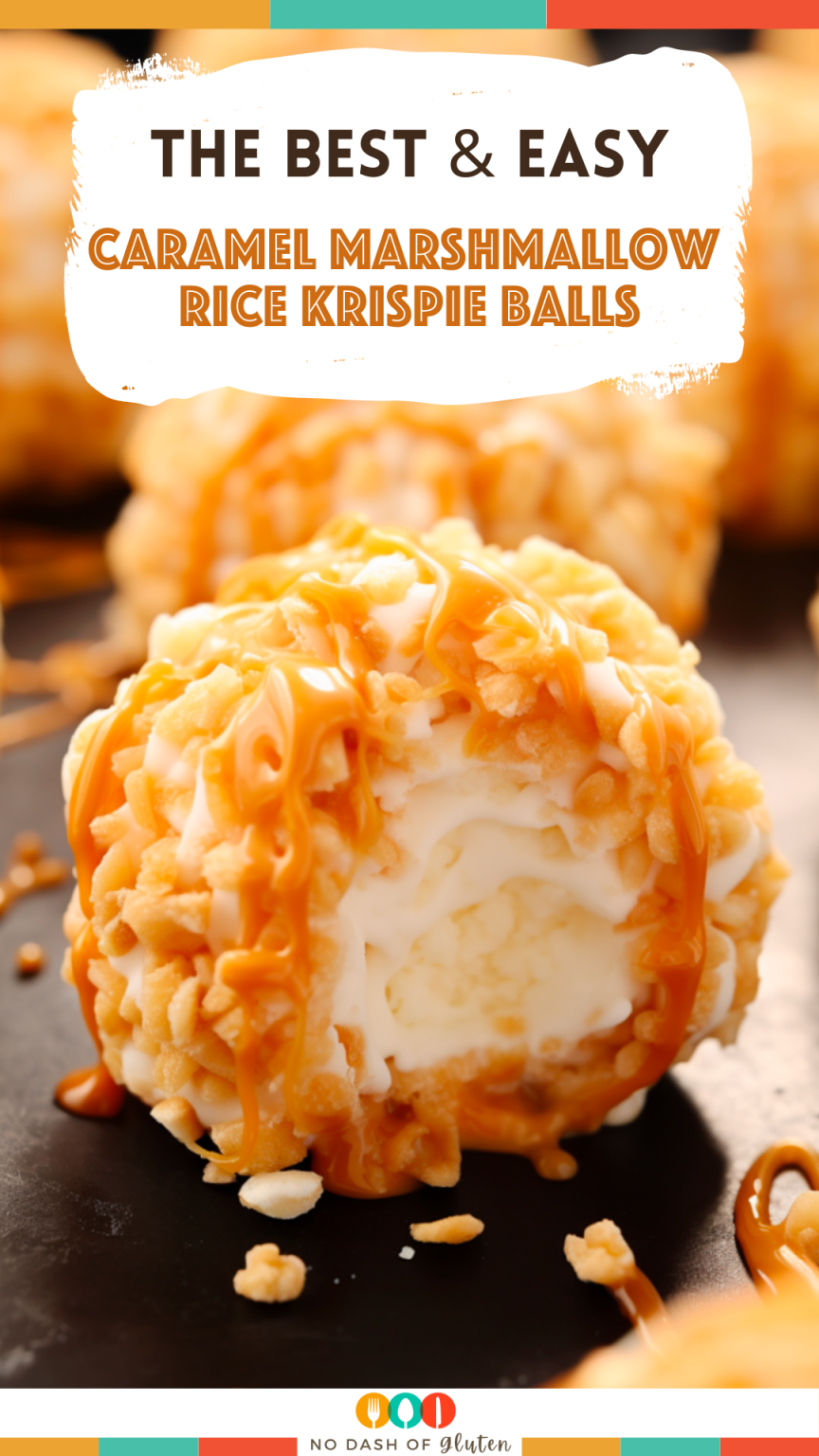 Caramel Marshmallow Rice Krispie Balls