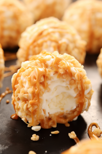 Caramel Marshmallow Rice Krispie Balls