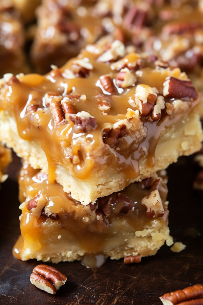 Caramel Pecan Dream Bars