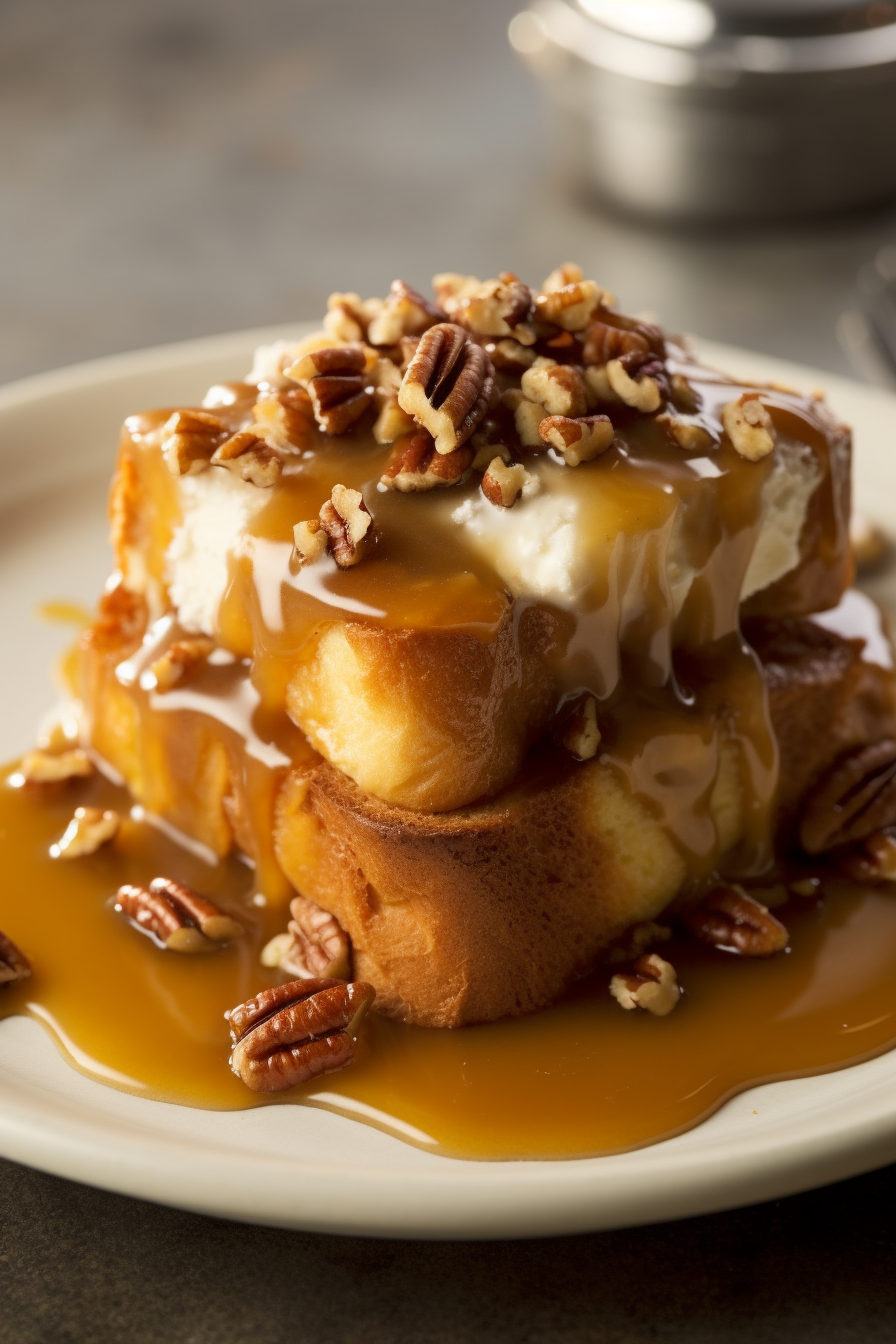 Caramel Pecan Slow Cooker French Toast