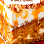 Carrot Caramel Poke Cake