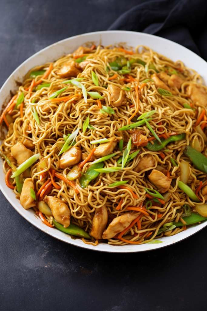 Chicken Chow Mein with Best Chow Mein Sauce